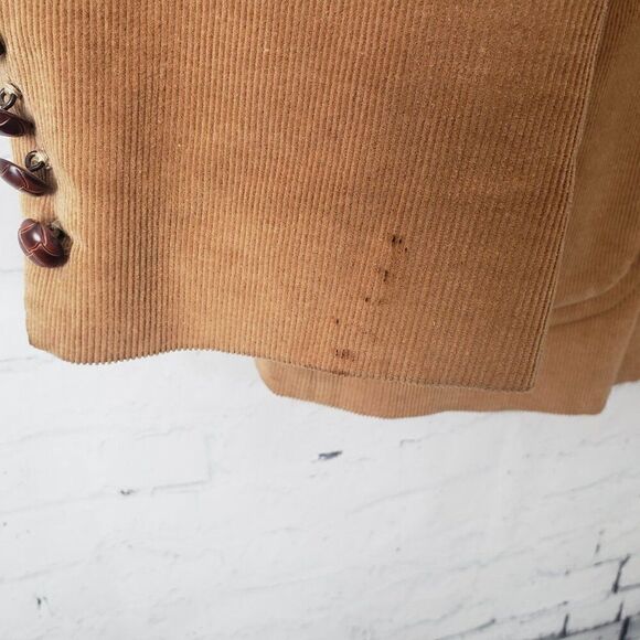 Cambridge Classics VTG Corduroy Blazer Jacket Size 44 Reg Elbow Patch Chin Strap - Picture 4 of 12